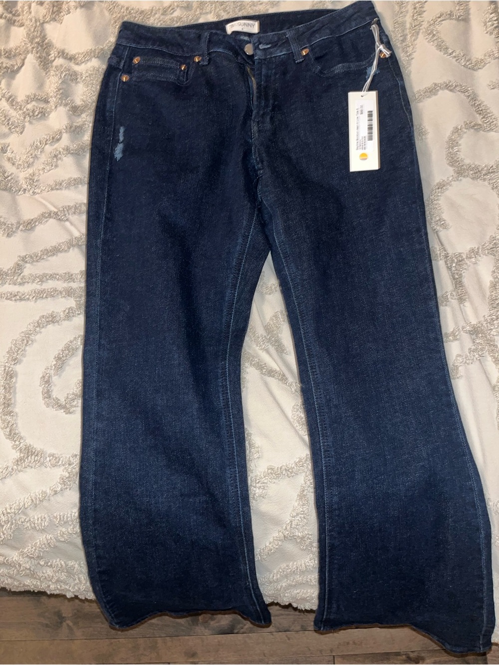 Women's Dark Blue Boot-Cut Jeans